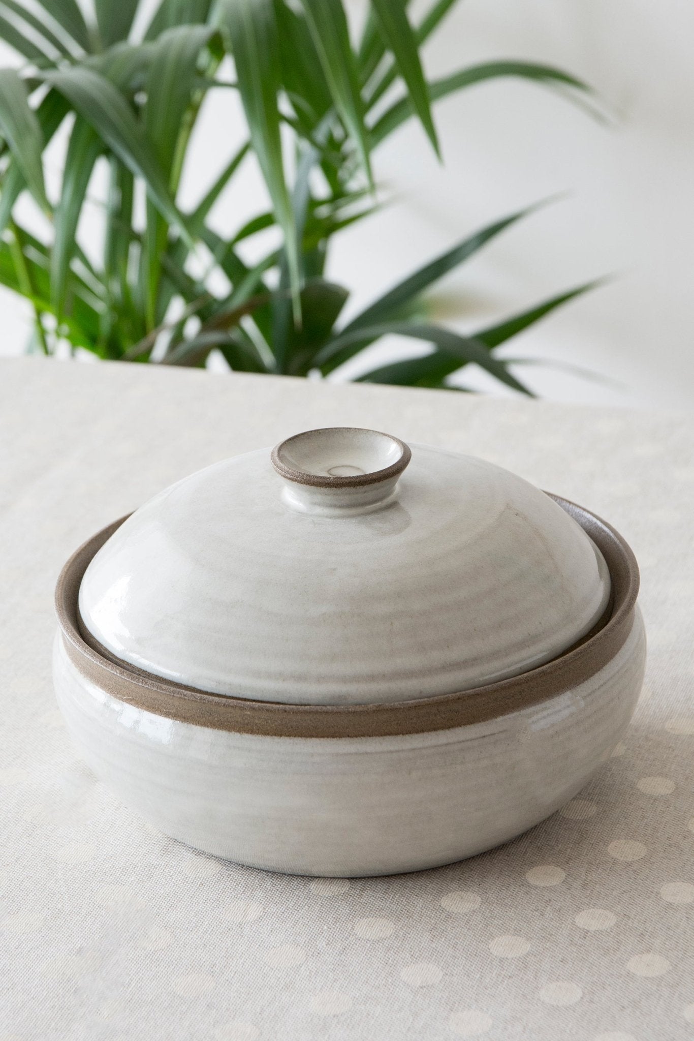 Artisan Stoneware Casserole Dish with Lid - RAMIREZ ZANOTTY - Casserole Dish