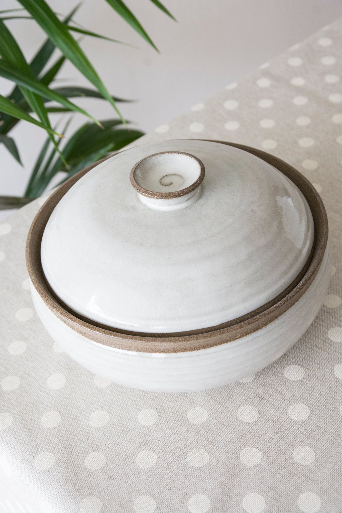 Artisan Stoneware Casserole Dish with Lid - RAMIREZ ZANOTTY - Casserole Dish