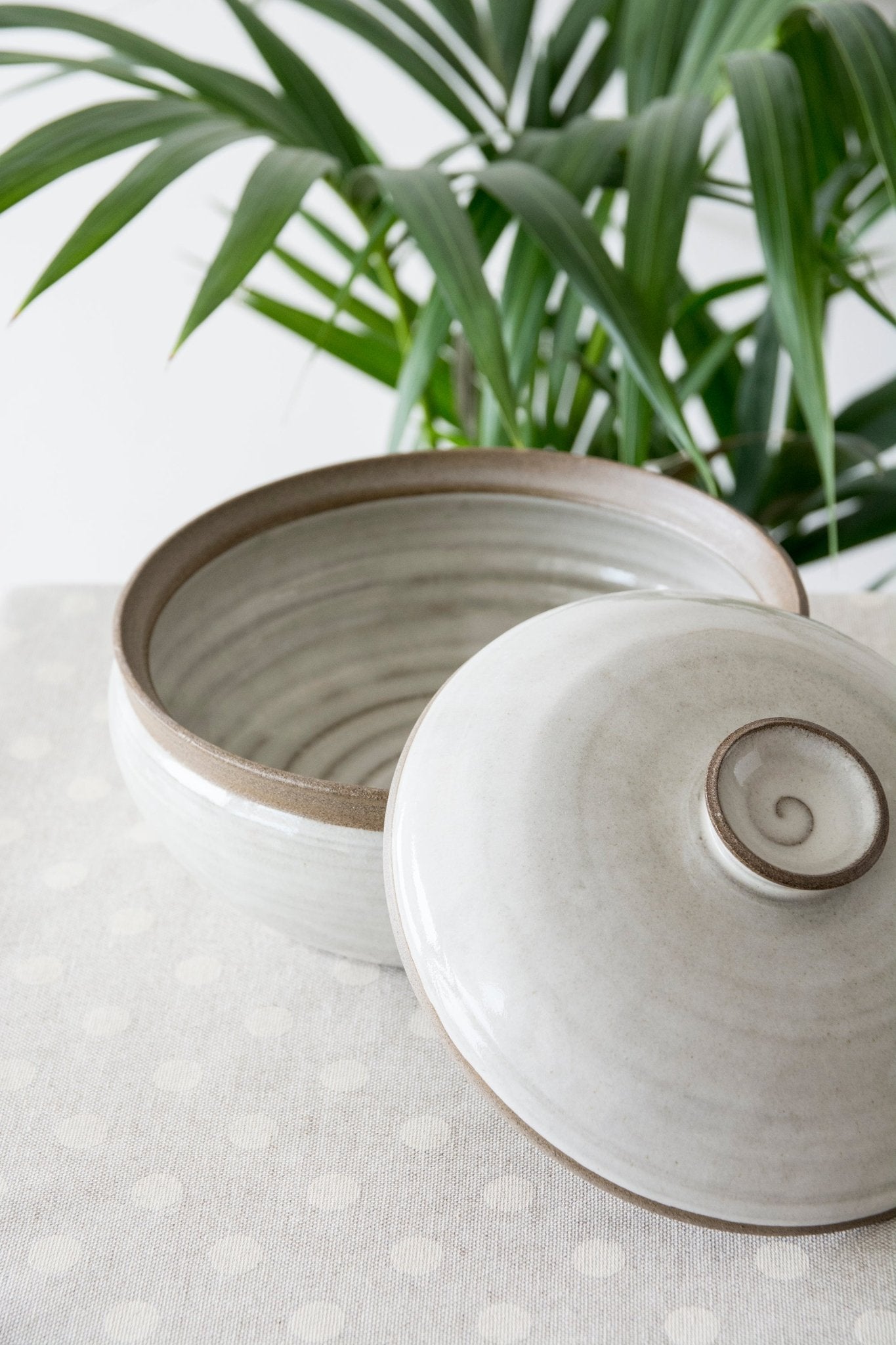 Artisan Stoneware Casserole Dish with Lid - RAMIREZ ZANOTTY - Casserole Dish