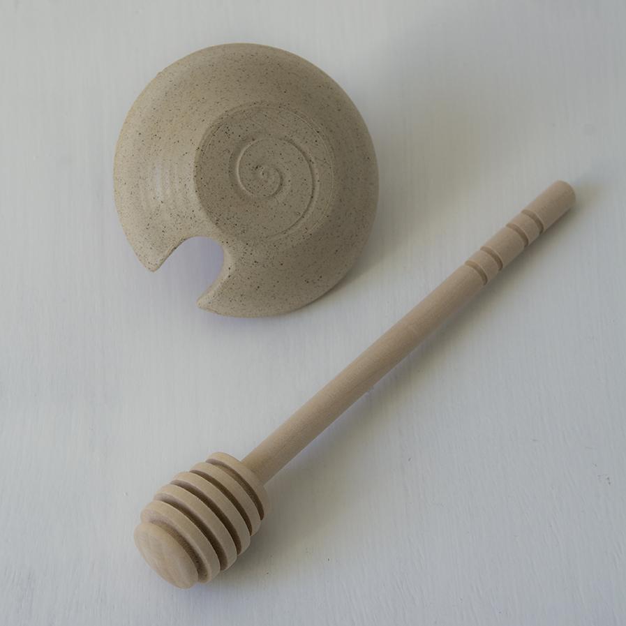 Blue Ceramic Honey Dish for Rosh Hashanah - RAMIREZ ZANOTTY - Honey dish