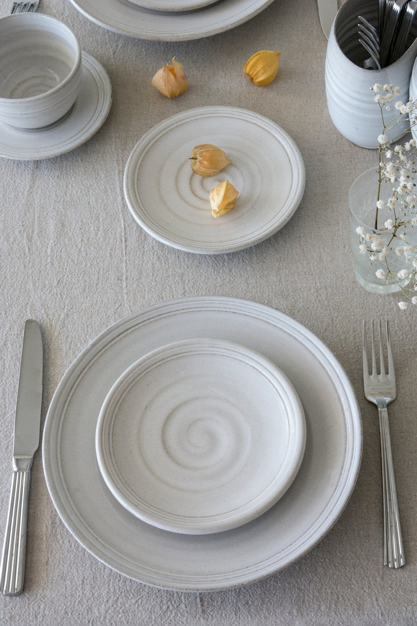 Ceramic Handcrafted Serveware | 1 Person Dinnerware Sets | Harvest - RAMIREZ ZANOTTY- plates