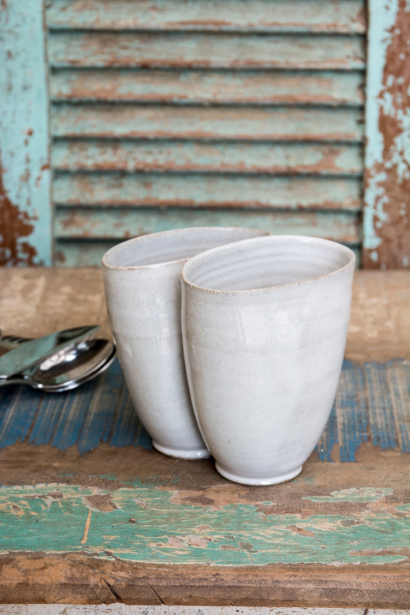 Ceramic Utensil Crock - RAMIREZ ZANOTTY- Utensil Holder