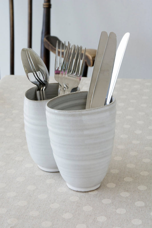Ceramic Utensil Crock - RAMIREZ ZANOTTY- Utensil Holder