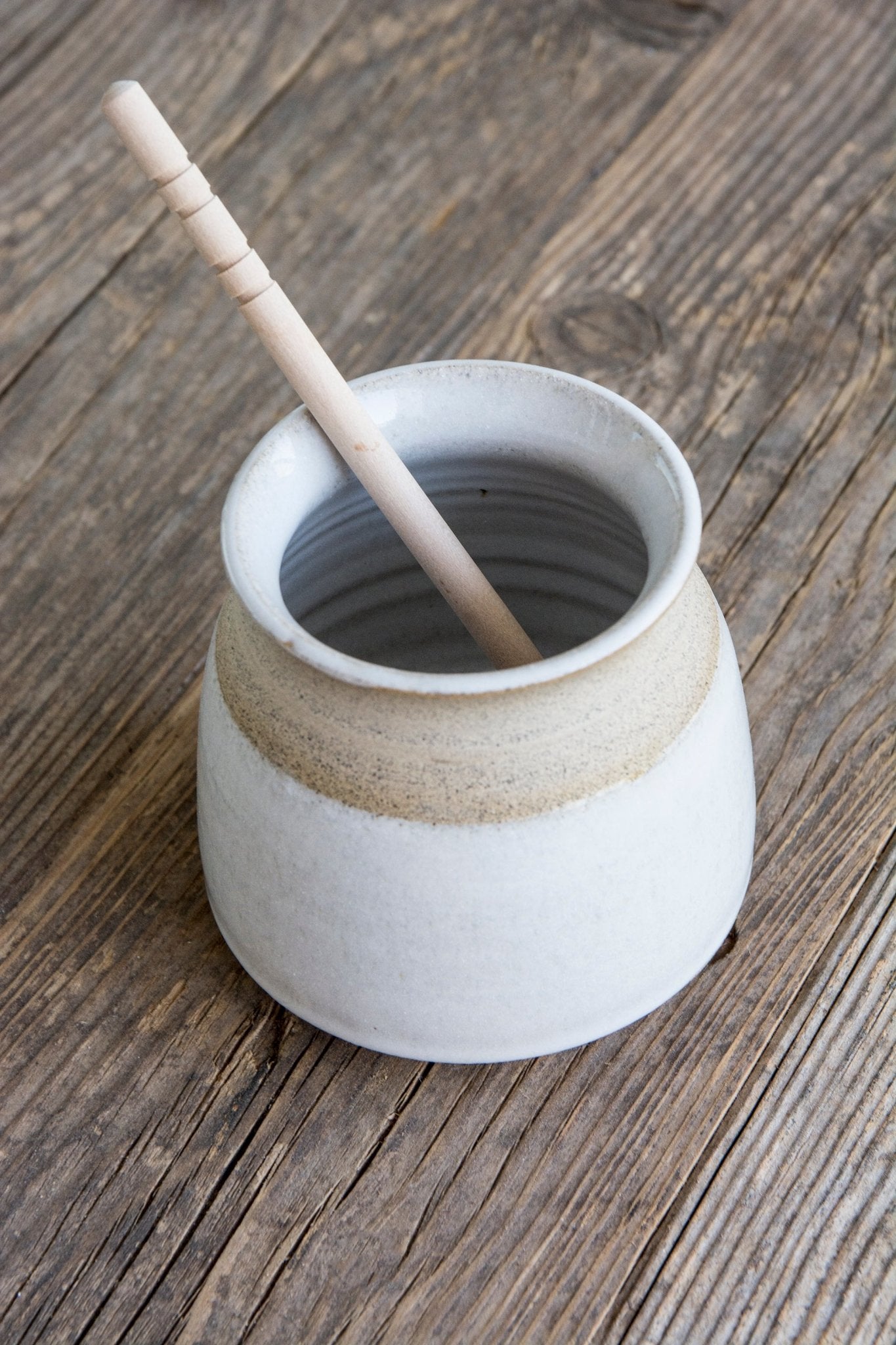 Handmade Ceramic Honey Pot - RAMIREZ ZANOTTY- Honey pot