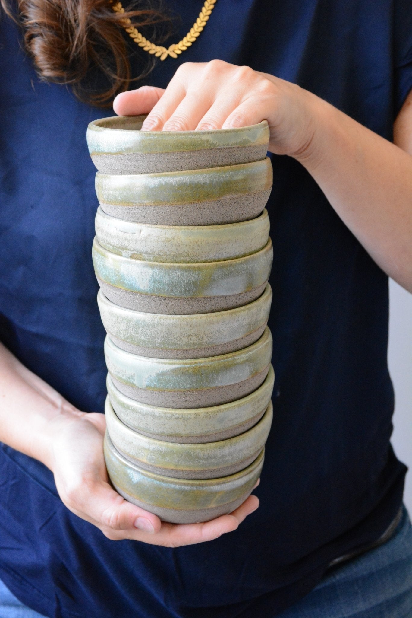 Handcrafted Pottery Rustic Small Snack Bowls - RAMIREZ ZANOTTY- Bowl