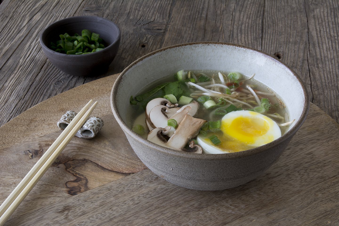 Pottery Ramen Bowl with Chopsticks Rest - RAMIREZ ZANOTTY - Bowl