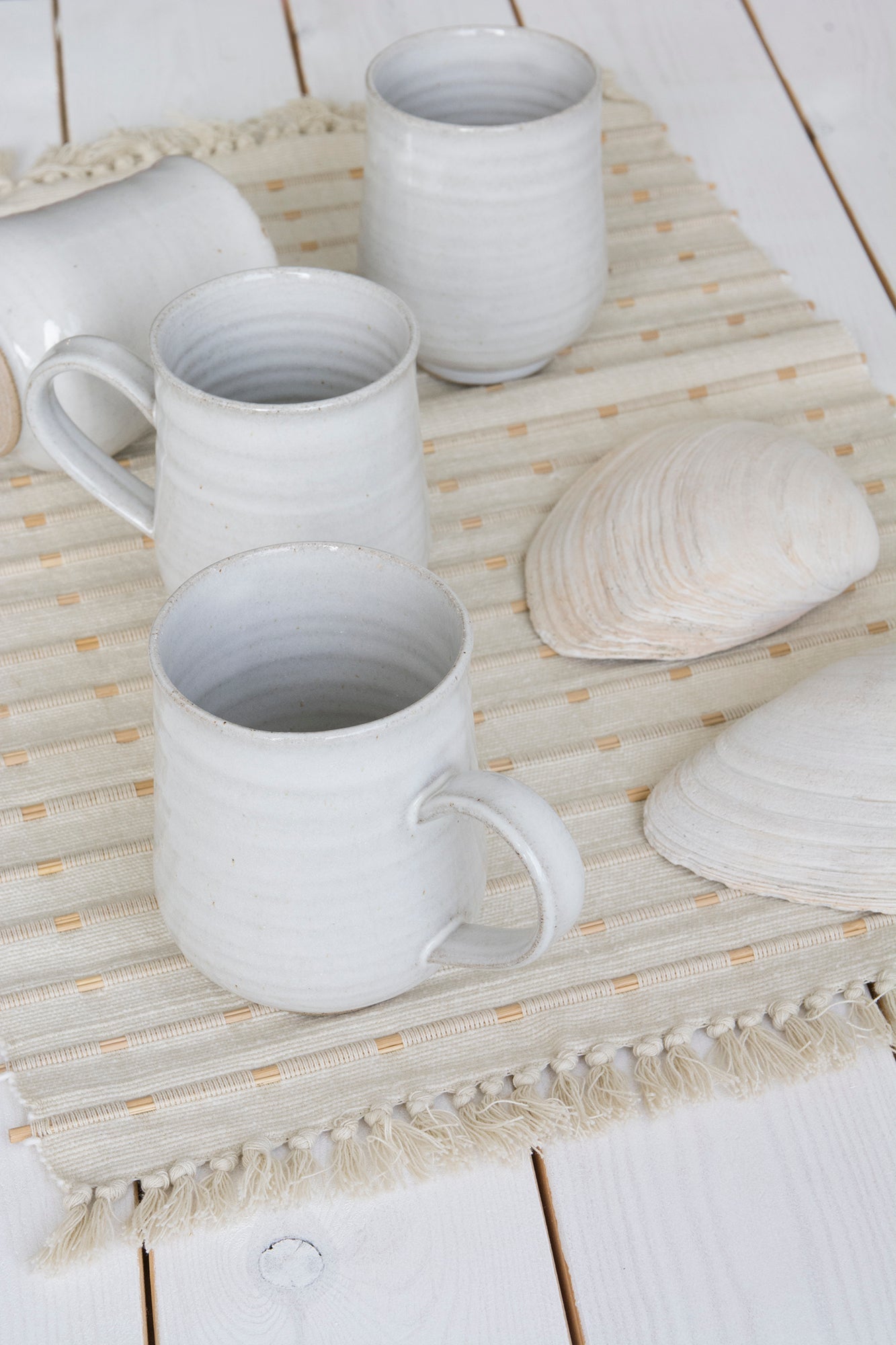 Slate Blue Pottery Coffee Mug, 14 fl oz - RAMIREZ ZANOTTY- Mug