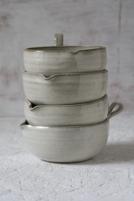 White Pottery Serving Bowl - RAMIREZ ZANOTTY - Bowl