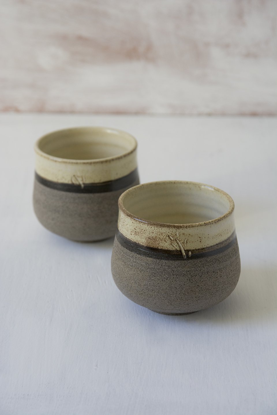 Yellow Ceramic Mugs Without Handles - RAMIREZ ZANOTTY - Mugs and Cups